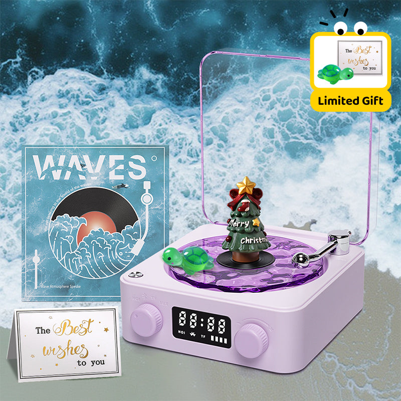 Premium Waves Retro Bluetooth Vinyl Record Player Light 🎁