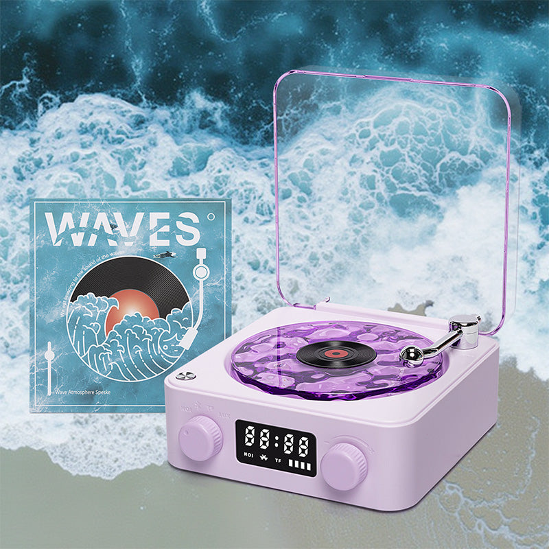 Premium Waves Retro Bluetooth Vinyl Record Player Light 🎁