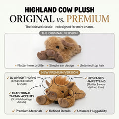 Gewichtetes Kuscheltier Highland Cattle