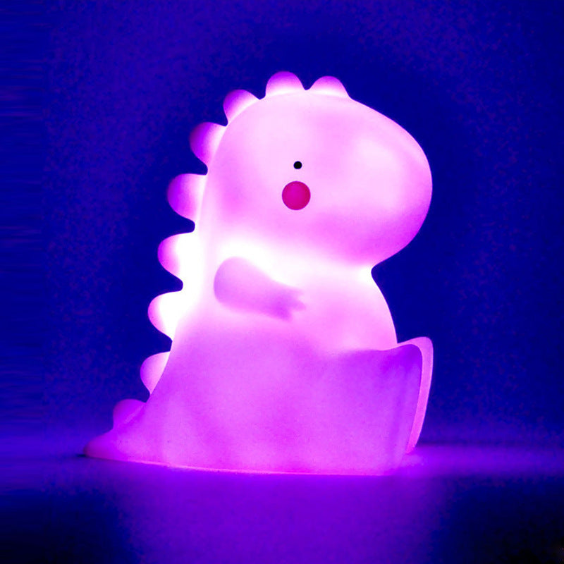 Squishy Silikon Baby Dinosaurier LED Nachtlicht - perfektes Geschenk für Kinder und Mädchen