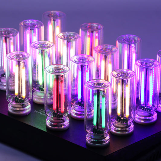 USB LED Glass Bottle Colorful Ambient Night Light