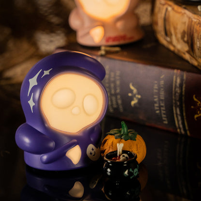 Reaper  Night Light with Rolling Base and Dimmable Blade Touch Cute Skeleton Lamp Perfect Gift