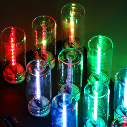 USB LED Glass Bottle Colorful Ambient Night Light