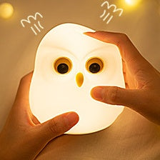 Squishy Silikon-LED-Nachtlicht „Kleine Eule“ – perfektes Geschenk für Kinder und Mädchen