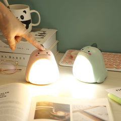 Chubby Dino Touch LED Night Light - Perfect Gift for Kids and Girls