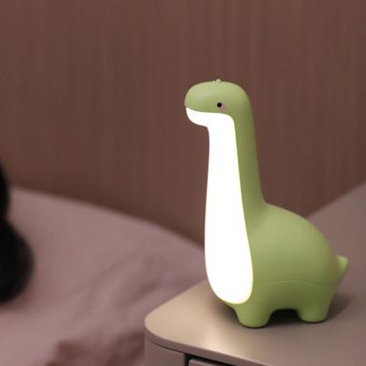 Squishy Silikon-Dinosaurier mit langem Hals, LED-Nachtlicht – perfektes Geschenk für Kinder und Mädchen
