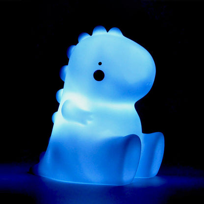 Squishy Silikon Baby Dinosaurier LED Nachtlicht - perfektes Geschenk für Kinder und Mädchen