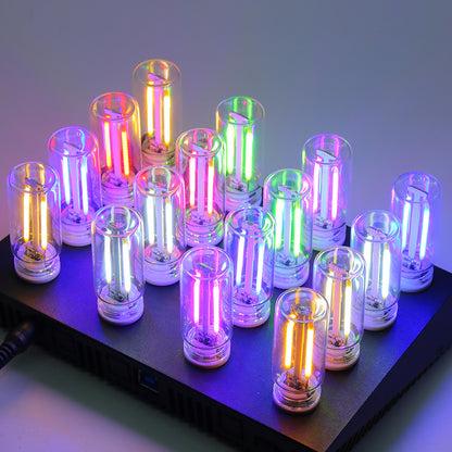 USB LED Glass Bottle Colorful Ambient Night Light
