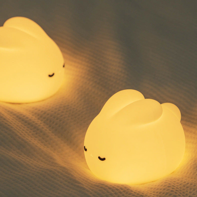 Chubby Dream Bunny Emotional Night Light Sleep Aid Gentle Glow Silicone Companion Perfect Gift