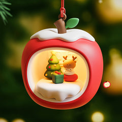 Apple House Christmas Edition Night Light Holiday Glow Gift-Ready Seasonal