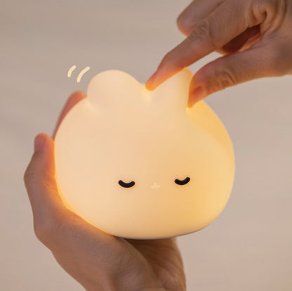 Chubby Dream Bunny Emotional Night Light Sleep Aid Gentle Glow Silicone Companion Perfect Gift