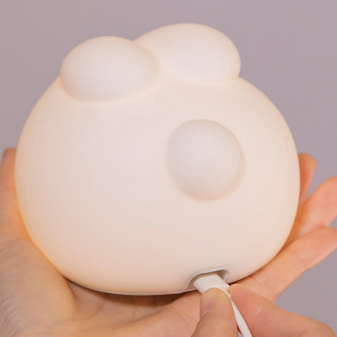 Chubby Dream Bunny Emotional Night Light Sleep Aid Gentle Glow Silicone Companion Perfect Gift