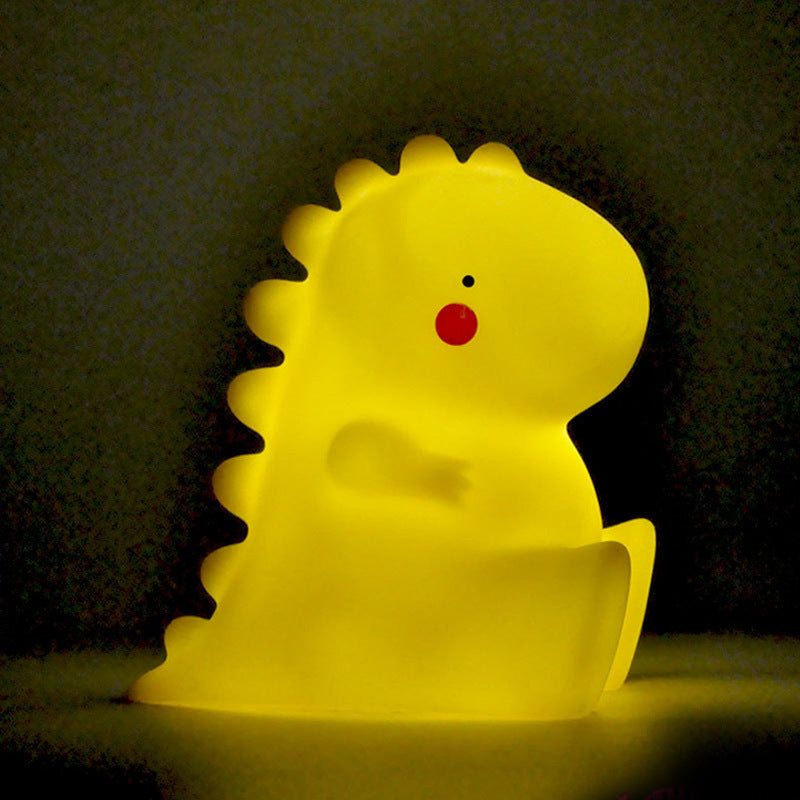 Squishy Silikon Baby Dinosaurier LED Nachtlicht - perfektes Geschenk für Kinder und Mädchen