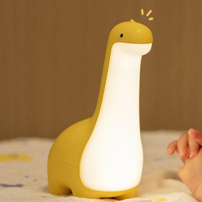 Squishy Silikon-Dinosaurier mit langem Hals, LED-Nachtlicht – perfektes Geschenk für Kinder und Mädchen