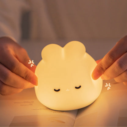 Chubby Dream Bunny Emotional Night Light Sleep Aid Gentle Glow Silicone Companion Perfect Gift