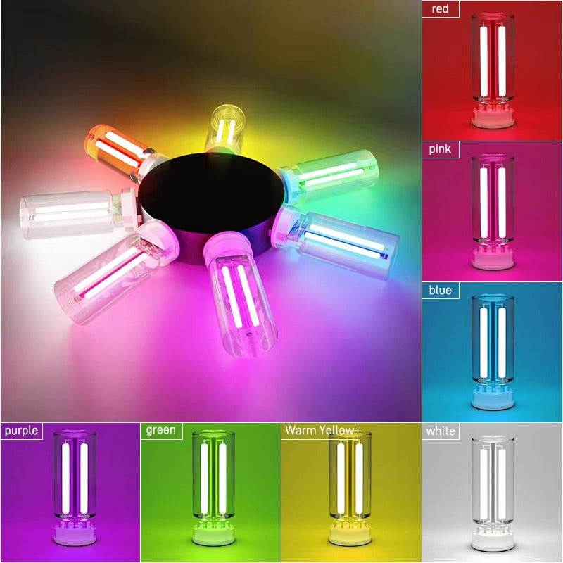 USB LED Glass Bottle Colorful Ambient Night Light