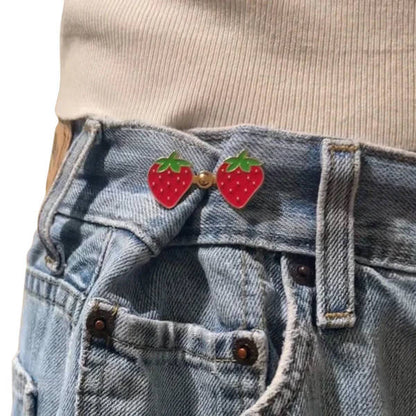 Waist Knots Adjustable Frog Heart Toadstool Strawberry for Loose Pants Clothes