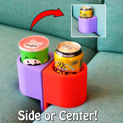 Sofa Gap Organizer Cup Holder Compact Couch Insert Tray for Beverages Remotes Snacks