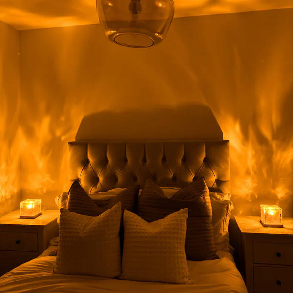 Dynamic Shadow Water Pattern Rotating Atmosphere Night Light