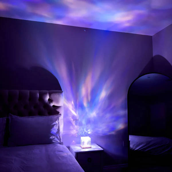 Dynamic Shadow Water Pattern Rotating Atmosphere Night Light