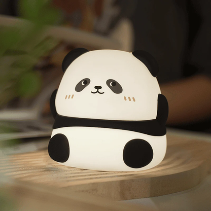 Napping Panda Breathing Squishy Silicone Companion Sound LED Night Light Perfect Gift