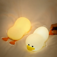 Cute Duck Silicone Squishy Night Light Soft Animal Lamp for Bedroom Perfect Gift