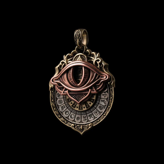 Tarot & All-Seeing Eye Wheel – Unveil the Mysteries of Fate Pendant