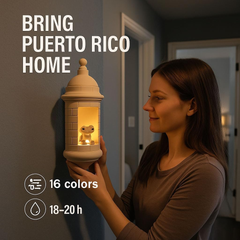 Puerto Rican Garita Wall Coquí Lamp