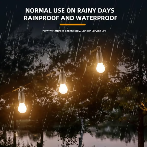 Solar-Powered Portable Camping Lantern Tent Lights USB Rechargeable Led Lamp