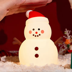 Cute Snowman Silicone Squishy Night Light Perfect Gift Christmas Decor