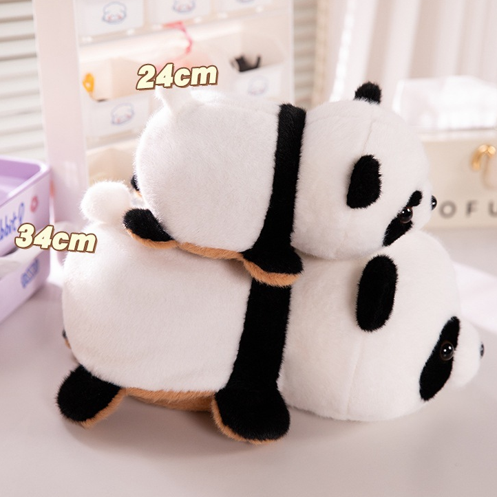 Reversible Capy & Panda Plush Pillow, Flip for Fun & Cozy Comfort, Perfect Gift