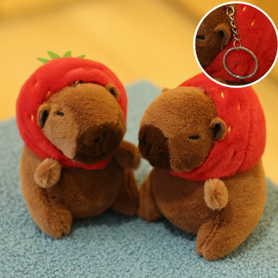 Capybara Plush With Turtle Bag Plushies Squishy Pillow Toy