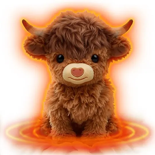 Highland Cow Weighted Plush Cattle Stuffed Animals, Microwavable, Pain Stress Relief, Anxiety, Women Kid Bedtime Best Gift