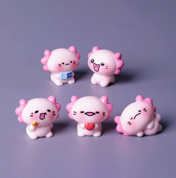 Axolotl Adorable Light with Miniature Figurine: Perfect Gift & Home Decor