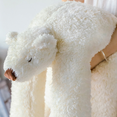 Polar Fleece Bear Weighted Stuffed Animal