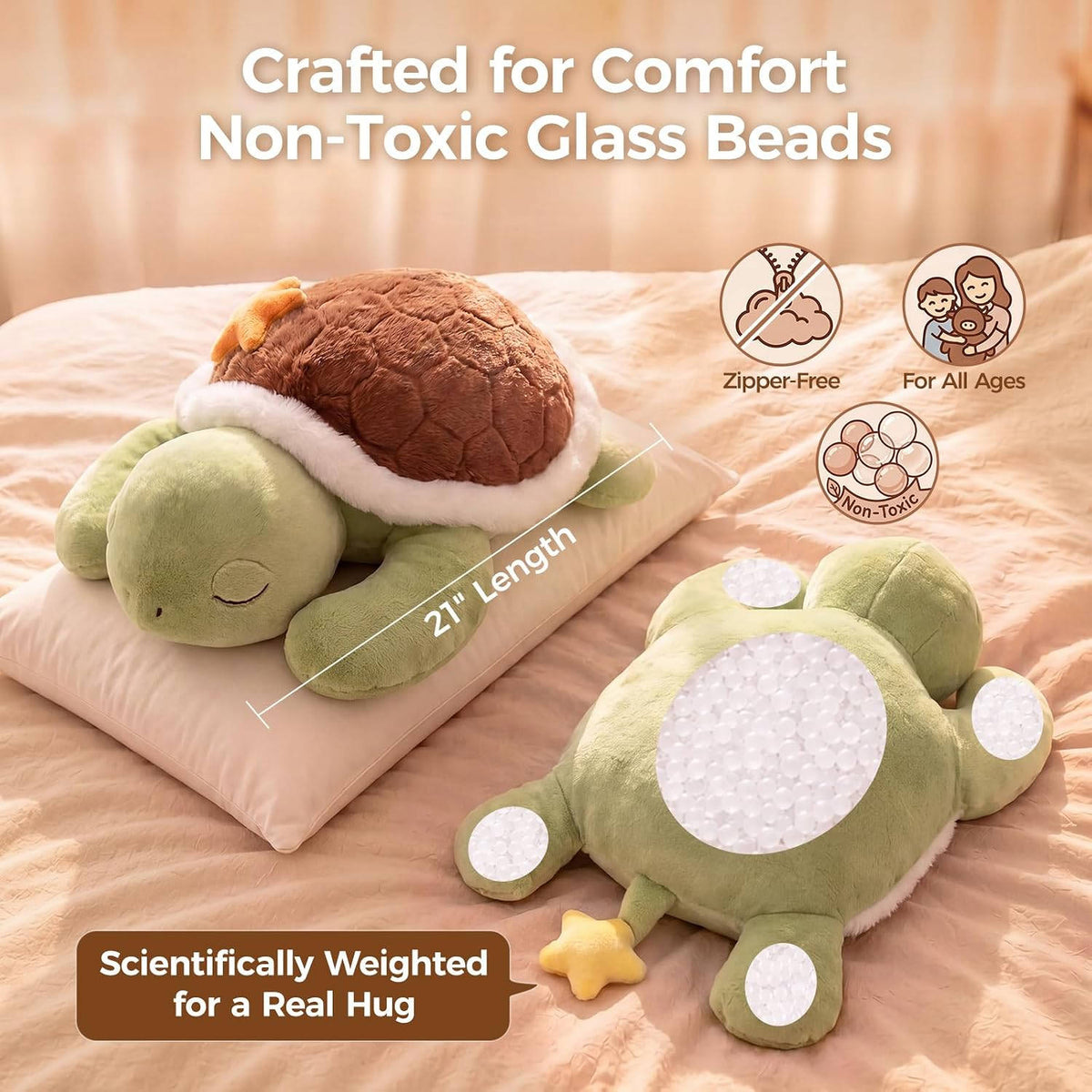 MeWaii® Sea Turtle Weighted Stuffed Animal