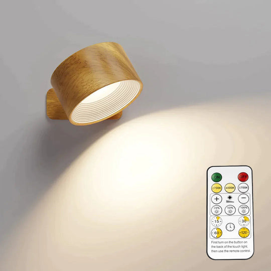 USB Remote Control Wall Light Rechargeable LED Night Lamp