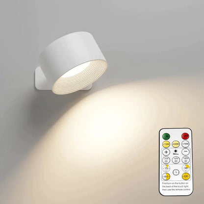 USB Remote Control Wall Light Rechargeable LED Night Lamp