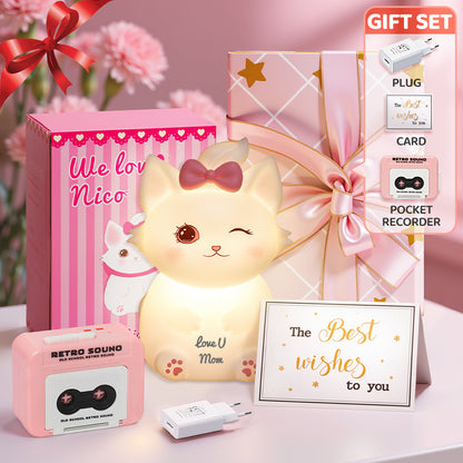 Mother's Day Limited Gift Set Special for every Momy Engraving Squishy Silicone LED Night Light