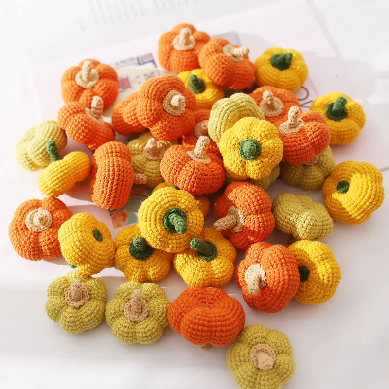 Handmade Crochet Pumpkin Keychain