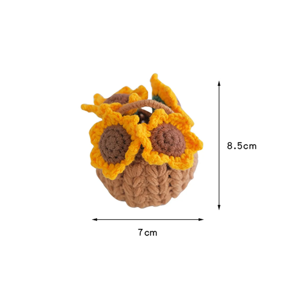 MeWaii® Handmade Crochet Flowers and Potted Plants Car Hanging