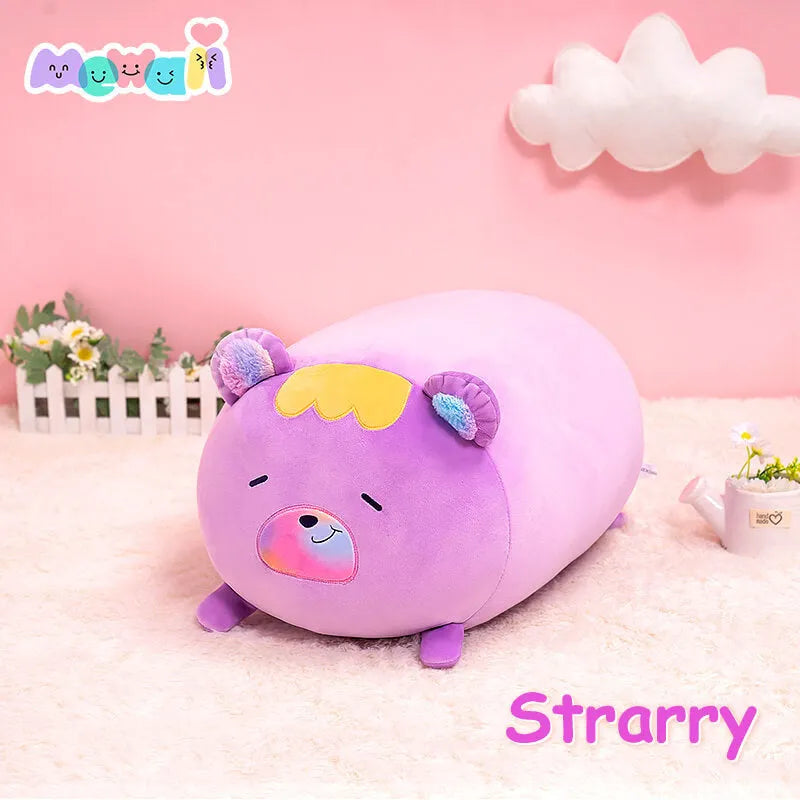 MeWaii® Fluffffy Family Purple Bear Stuffed Animal Kawaii Plush Pillow Squishy Toy