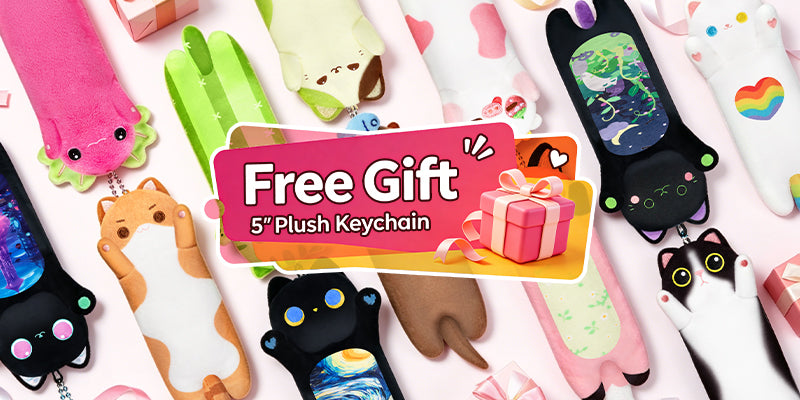 Free 5 inch plush keychain gift