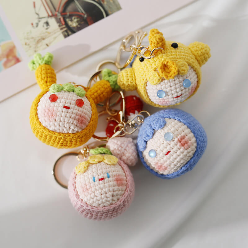 Mewaii® Handmade Crochet Cute Ball Keychain