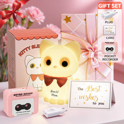 Mother's Day Limited Gift Set Special for every Momy Engraving Squishy Silicone LED Night Light