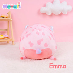 MeWaii® Fluffffy Family Strawberry Cow Stuffed Animal Kawaii Plush Pillow Squishy Toy