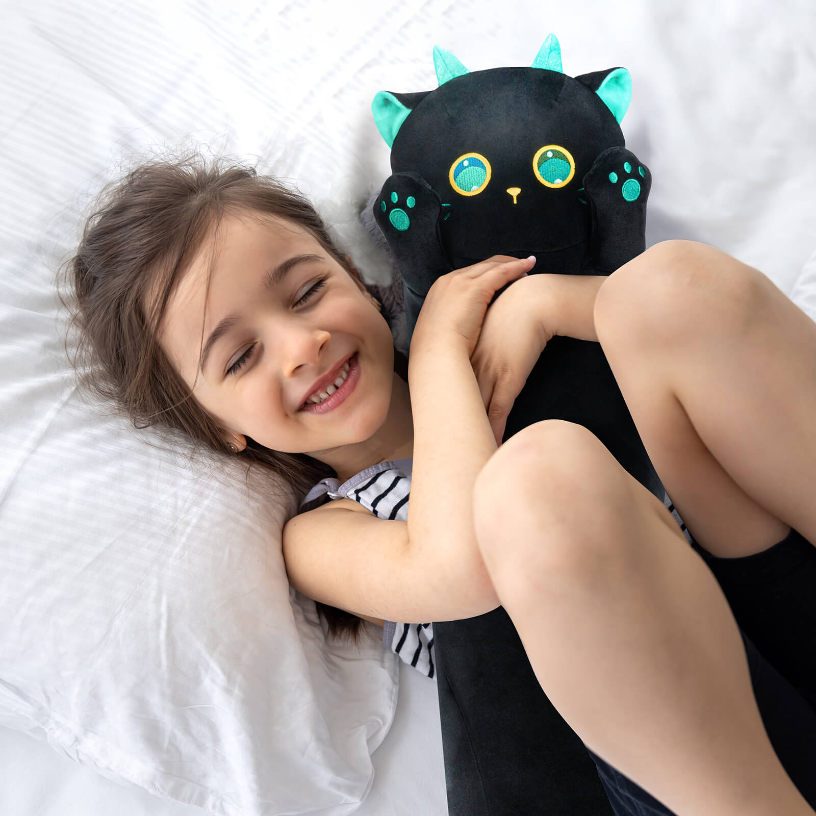 MeWaii® Original Design Magic Cat Big Eyed Stuffed Animal Kawaii Plush Pillow Squishy Toy