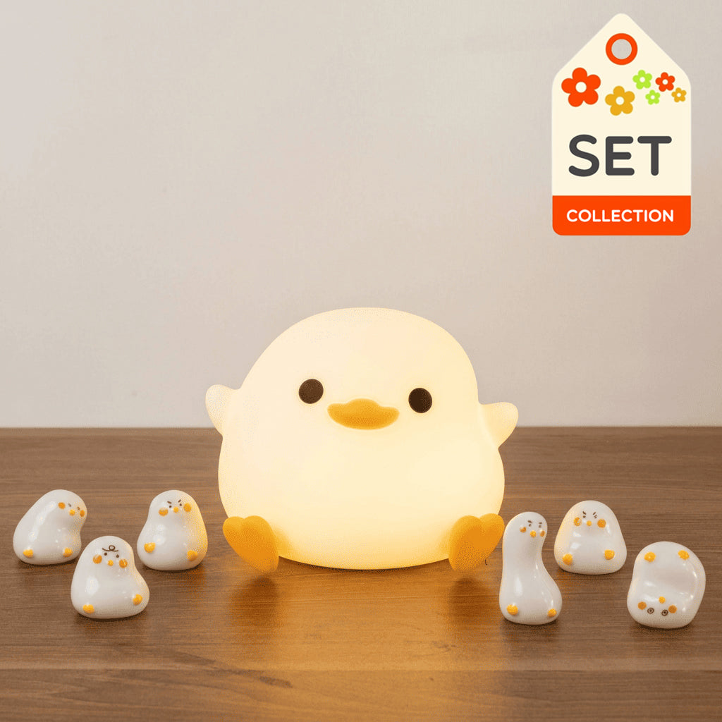 Süße Ente LED Squishy Nachtlicht für Geschenk USB wiederaufladbare Ente Lampe