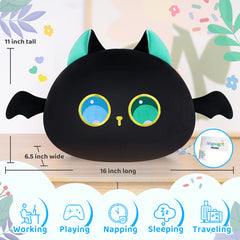 MeWaii®  Throw Pillow Cushion Family Magic Cat Stuffed Animal Kawaii Plush Body Squishy Pillow