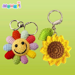 Mewaii® Finished Crochet Flower Keychain